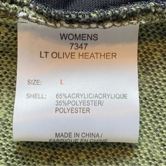 Woolrich Light Olive Heather Toggle Button Vest Size Large - Picture 4 of 11